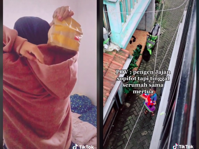 Takut Mertua, Wanita Ini Sembunyikan Pesanan Makanan dari Ojol di Topi Jaket