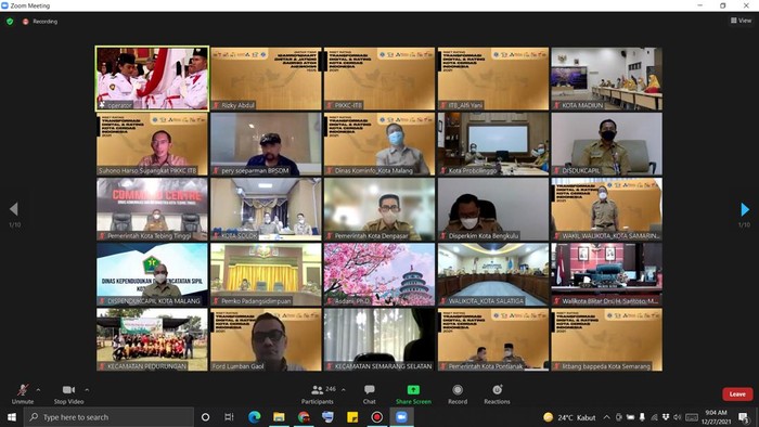 Sejumlah kota di Indonesia menyandang status Smart City dari PIKKC ITB