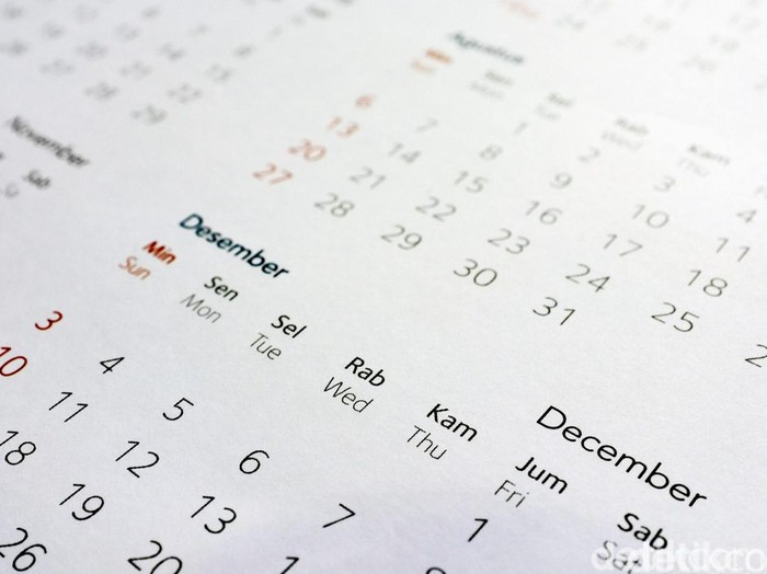 Kalender tahunan. dikhy sasrailustrasidetikfoto