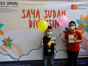 803 Anak Disuntik Vaksin Corona di RS Premier Bintaro