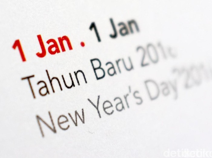 Kalender Natal dan Tahun Baru. dikhy sasrailustrasidetikfoto