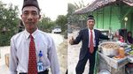 Bak Orang Kantoran! Tukang Bandeng Presto hingga Tahu Ini Pakai Jas dan Dasi