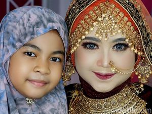 Kirain Cupu Ternyata Suhu, Viral Anak SD Jago Makeup Pengantin ala Bollywood
