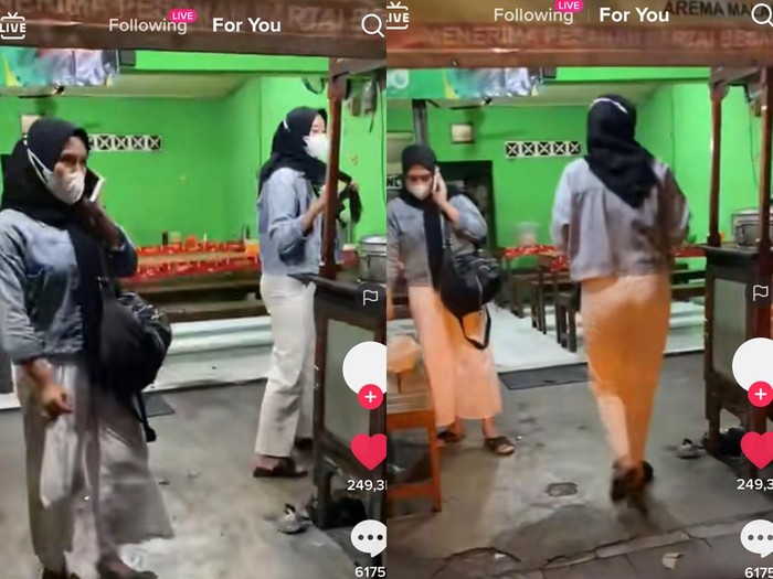 Foto wanita yang mengenakan busana yang sama dengan orang yang tidak dikenal. Foto wanita yang mengenakan busana yang sama dengan orang yang tidak dikenal.