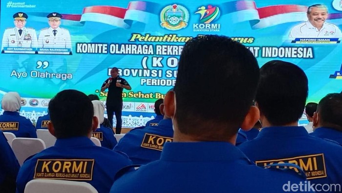 Gubernur Sumut Edy Rahmayadi saat Acara KORMI di Rumah Dinas Gubsu, Medan.