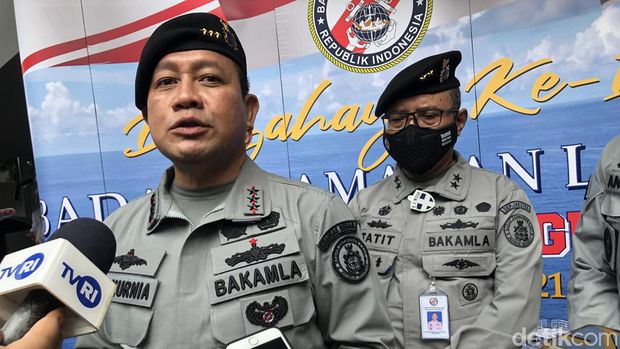 Kepala Bakamla Laksamana Madya TNI Aan Kurnia (M Hanafi Aryan/detikcom)