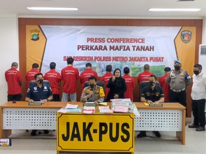 Polres Jakpus Tangkap 10 Mafia Tanah di Banten, Salah Satunya Eks Kades