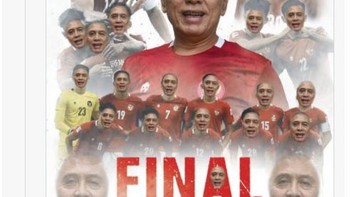 Banyak pula netizen mengedit poster tersebut dengan menampilkan wajah Ketua PSSI. Foto: Twitter