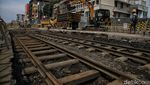 Penampakan Rel Trem Peninggalan Belanda di Proyek MRT