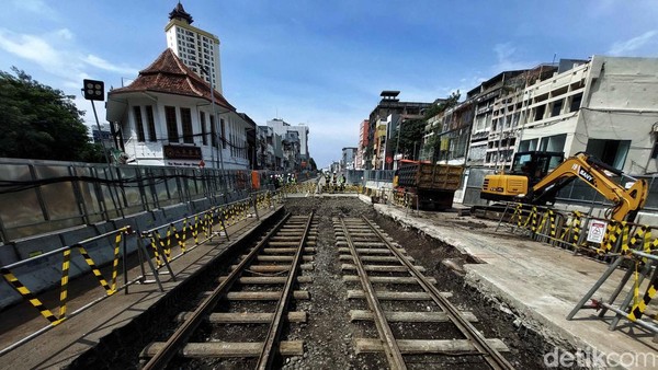 Penampakan Rel Trem Peninggalan Belanda di Proyek MRT