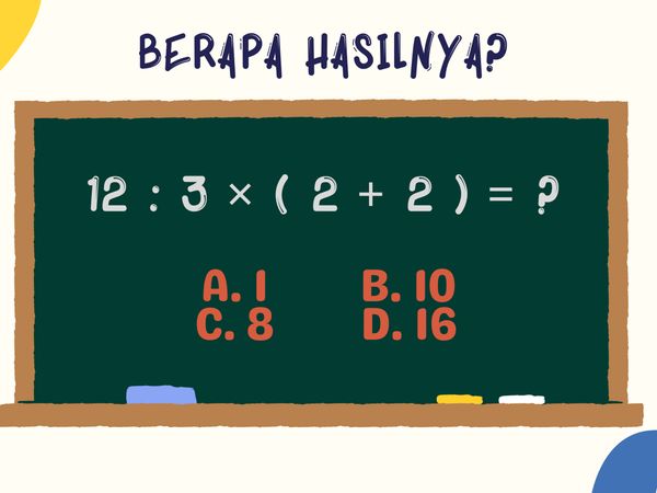 Tebak-tebakan Buat yang Ngaku Jago Hitung, Bisa Jawab Tanpa Kalkulator?