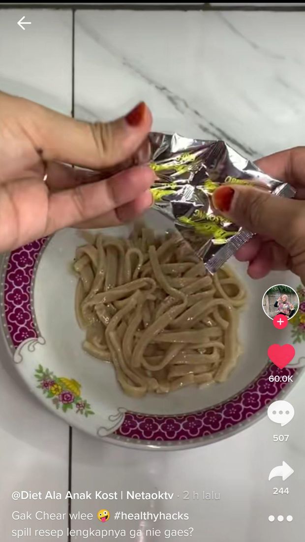 Bikin Mie Instan Oatmeal Saat Diet, Wanita Ini Dapat Sindiran Netizen