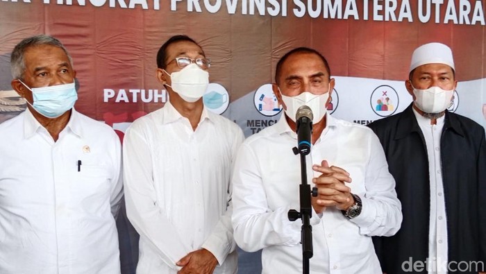 Gubernur Sumut Edy Rahmayadi (Ahmad Arfah Fansuri Lubis/detikcom)
