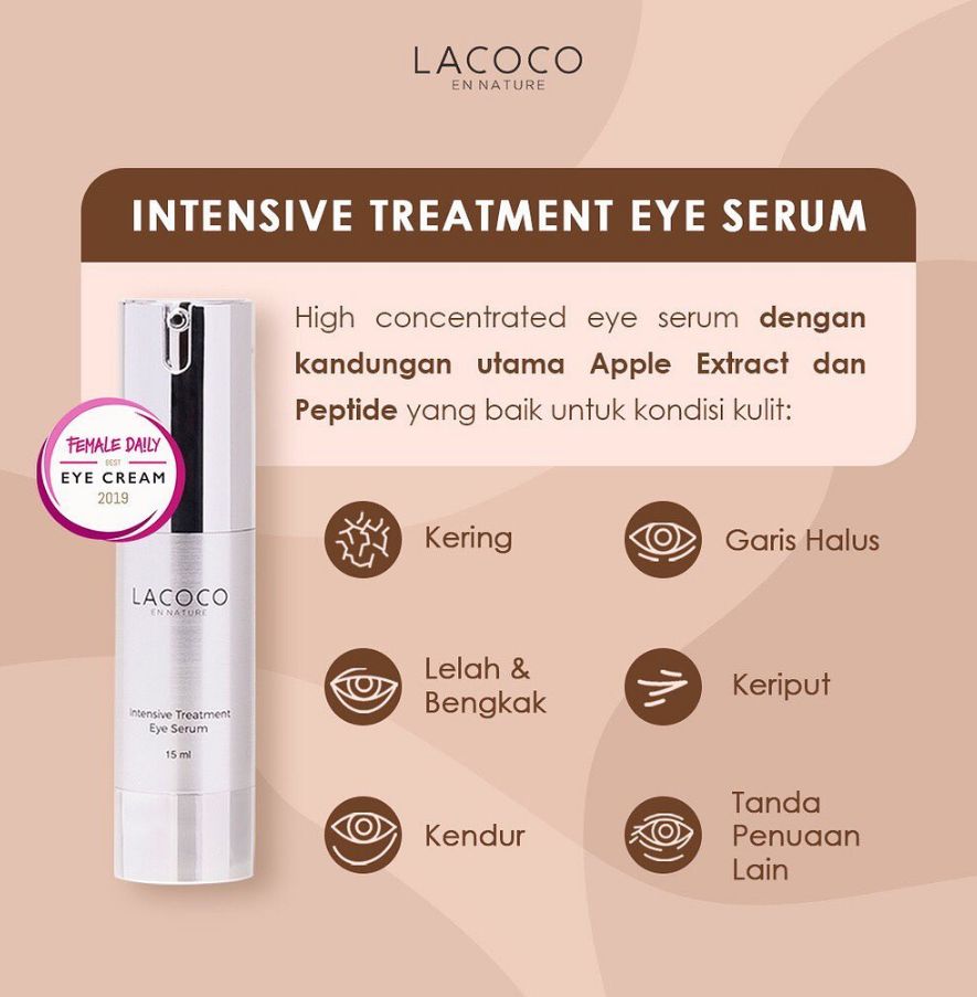 Lacoco Intensive Treatment Eye Serum.