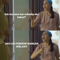 Paham sedikit dong mas kalau aku lagi nggak mau makan bakso, maunya seblak. Bikin langsung bad mood deh kalau gini. Foto: Twitter/@yuniarinukti