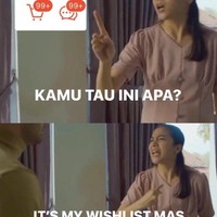 Buat para pria coba sedikit peka dengan keinginan para istrinya. Nggak muluk-muluk kok, cuma mau semua belanjaan yang ada di keranjang e-commerce dibayarin aja. Foto: twitter.com/hazelnutbiscoff