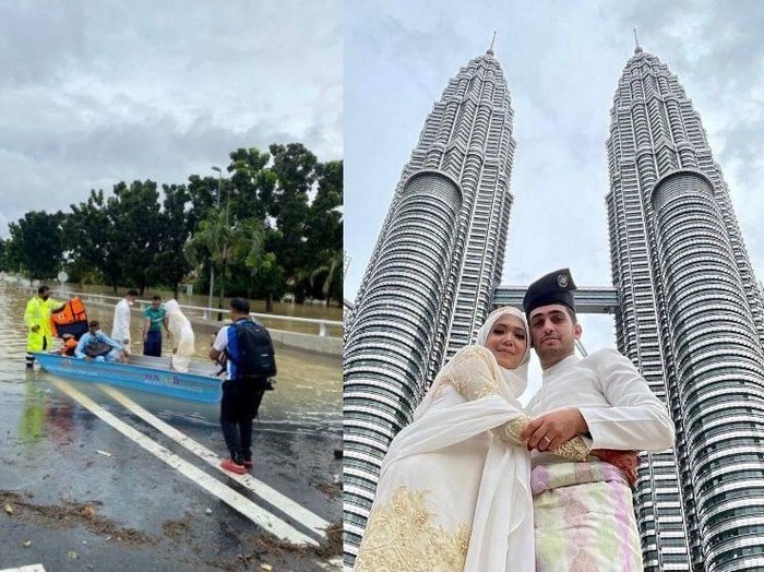 Pasangan pengantin yang viral di media sosial. Pasangan pengantin yang viral di media sosial.