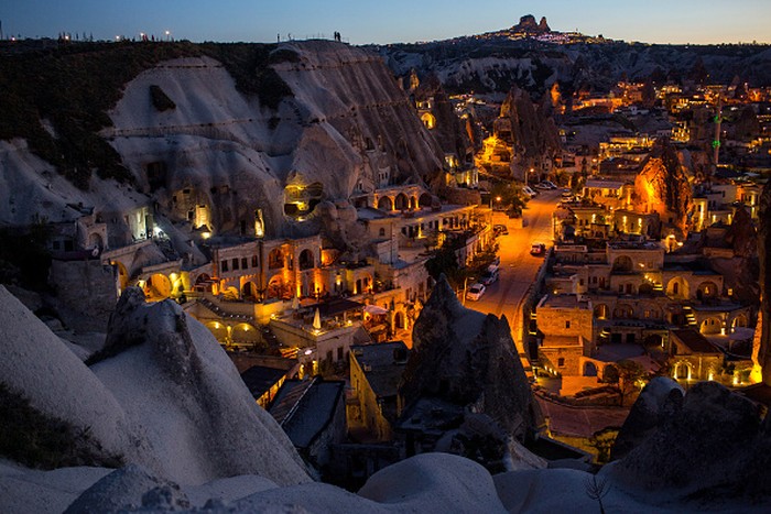 NEVSEHIR, TURKEY - APRIL 17:  A young girl runs through a section of an underground city on April 17, 2016 in Nevsehir, Turkey. Cappadocia, a historical region in Central Anatolia dating back to 3000 B.C is one of the most famous tourist sites in Turkey. Listed as a World Heritage Site in 1985, and known for its unique volcanic landscape, fairy chimneys, large network of underground dwellings and some of the best hot air ballooning in the world, Cappadocia is preparing for peak tourist season to begin in the first week of May.  Despite Turkey's tourism downturn, due to the recent terrorist attacks,  internal instability and tension with Russia, local vendors expect tourist numbers to be stable mainly due to the unique activities on offer and unlike other tourist areas in Turkey such as Antalya, which is popular with Russian tourists, Cappadocia caters to the huge Asian tourist market.  (Photo by Chris McGrath/Getty Images)