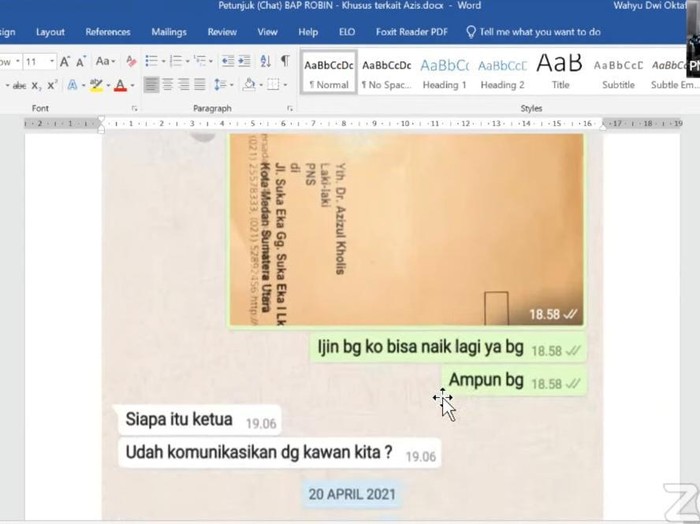 WA Syahrial dan Azis Syamsuddin (Dok istimewa)