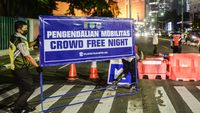 Crowd Free Night Jakarta, Bundaran HI Ditutup-Kerumunan Dibubarkan