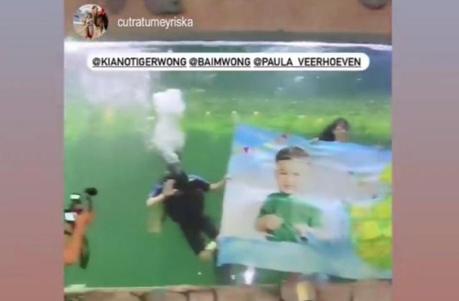 Tak tanggung-tanggung, Baim Wong dan Paula sampai menyewa seluruh area di Ancol untuk merayakan ulang tahun anak tercintanya. Perayaan ulang tahun tersebut tampak dihadiri para artis dan anak-anaknya. Foto: Instagram/baimwong