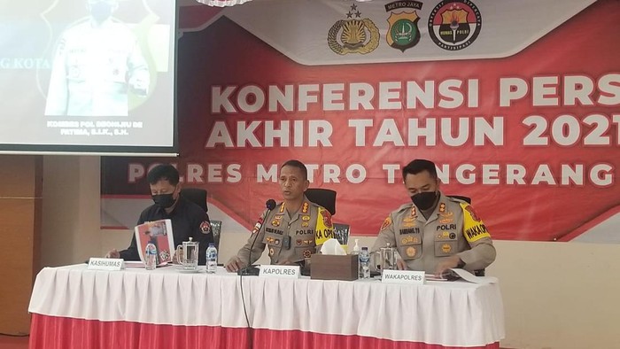 Konferensi pers Polres Metro Tangerang Kota