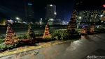 Potret Jakarta yang Sunyi Sepi Sambut Tahun Baru 2022