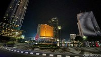 Malam pergantian tahun baru di Ibukota Jakarta terlihat sepi dari hiruk pikuk warga.