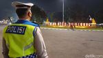 Potret Suasana Sepi Alun-alun Sumedang Saat Malam Tahun Baru