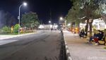 Potret Suasana Sepi Alun-alun Sumedang Saat Malam Tahun Baru