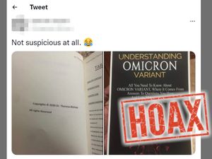 Viral Buku Tahun 2020 Membahas soal Varian Omicron, Ini Faktanya