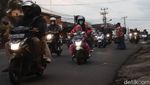 Arus Balik Libur Tahun Baru, Jalur Cileunyi Diserbu Sepeda Motor