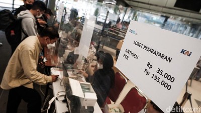 Catat! Harga Antigen di Stasiun Gambir-Pasar Senen Jadi Rp 35 Ribu