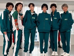 7 Foto Kocaknya Member APink Cosplay Jadi Pemain Squid Game