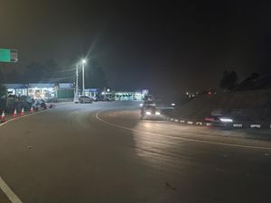 Libur Tahun Baru Berakhir, Lalu Lintas di Simpang Gadog Lancar