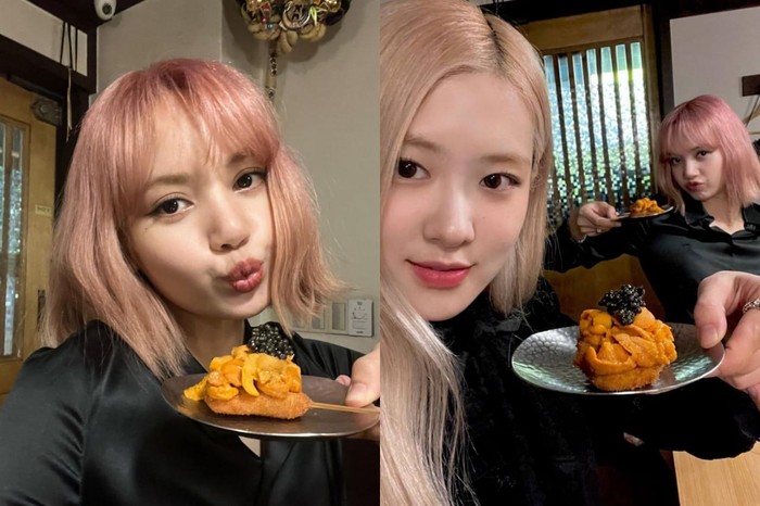 Lisa dan Rose BLACKPINK Makan Jamur Truffle dan Bulu Babi Mewah