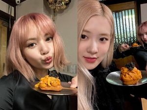 Lisa dan Rose BLACKPINK Pamer Makan Jamur Truffle dan Bulu Babi Mewah