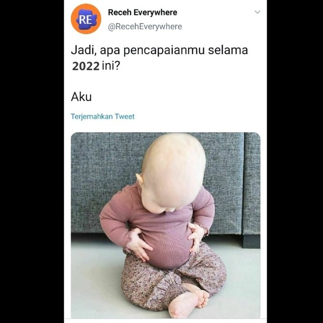 Ayo ngaku siapa yang tahun 2021 kerjanya cuma makan dan tidur di rumah aja? Alhasil perut udah cocok untuk iklan susu ibu hamil deh.. Foto: Facebook