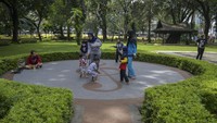 Taman Kota menjadi salah satu tempat alternatif bagi warga di Ibu Kota untuk berolahraga. 