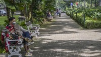 Selain itu taman kota juga bisa untuk berekreasi saat libur tahun baru 2022 di tengah pandemi COVID-19.  