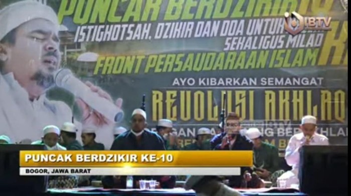 Milad Front Persaudaraan Islam, Minggu (2/1/2022).