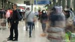 Suasana Stasiun Pasar Senen Saat Puncak Arus Balik Nataru