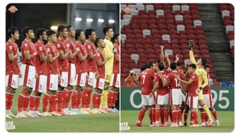 Pelatih Shin Tae-yong terbilang sukses meramu Timnas dengan skuad terbatasan, tetapi ia bisa memilih pemain dan bermain dengan atraktif sampai ke final Piala AFF 2020. Foto: Twitter