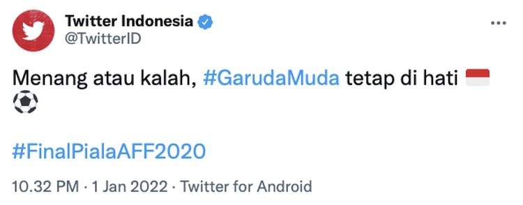 Twitter Timnas Indonesia
