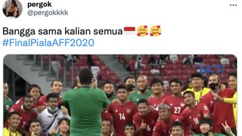 Terima kasih Timnas Indonesia! Foto: Twitter