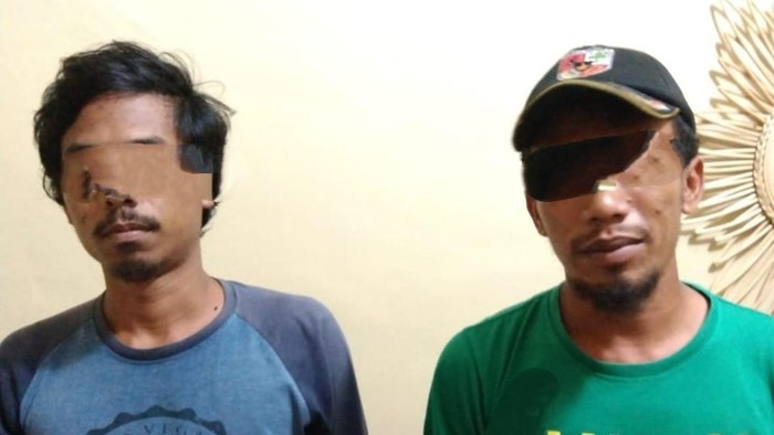 2 preman viral lempar telur-siram oli ke laundry di Medan (dok. Istimewa)