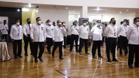 Ini momen saat KPK menggelar apel pagi mengawali kegiatan di tahun 2022.