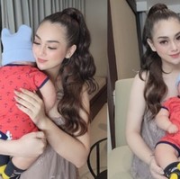 Celine Evangelista juga rupanya memilih untuk mengadopsi boneka arwah. Celine mengadopsi boneka arwah milik Furi Harun. Bak bayi manusia sungguhan, di dalam foto Celine terlihat menggendong dan memperlakukan boneka bayi itu seperti anaknya sendiri. Foto: Instagram
