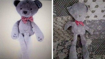 Boneka yang di foto vs diterima. Foto: Reddit