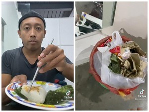 Bikin Emosi! Pria Ini Makan Onigiri Tanpa Lembaran Nori